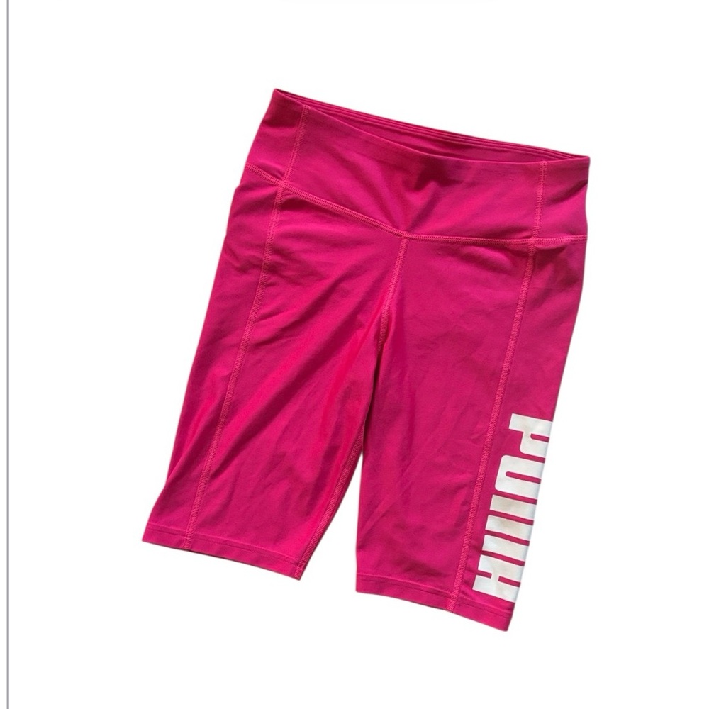 PUMA | Hot Pink Exercise Shorts | Long Biking Shorts | Feminine Athletic Gear S
